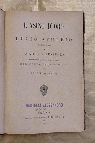 Apuleio lucio asino - asino, d'