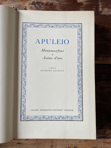 Apuleio metamorfosi asino - metamorfosi, o